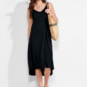 Calypso St. Barth Black High Low 100% Linen Dress in size XS